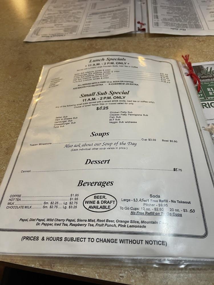 Original Italian Pizza Restaurant Menu image 2