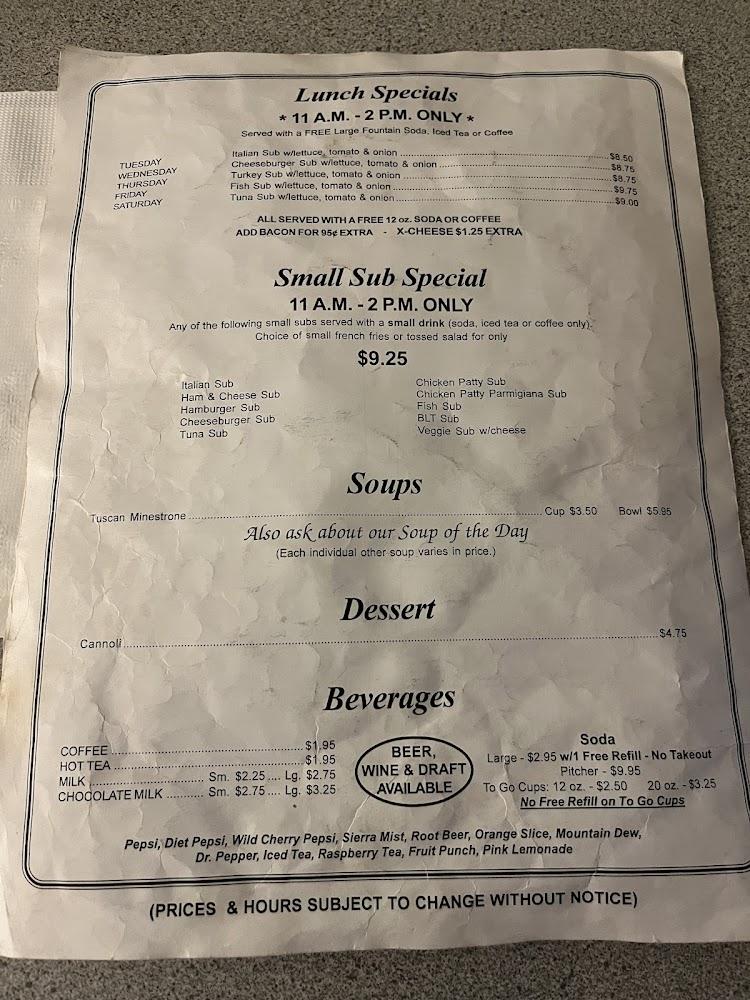 Original Italian Pizza Restaurant Menu image 3