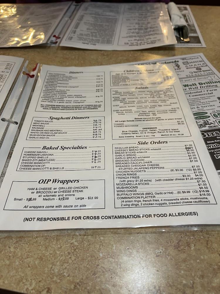 Original Italian Pizza Restaurant Menu image 4